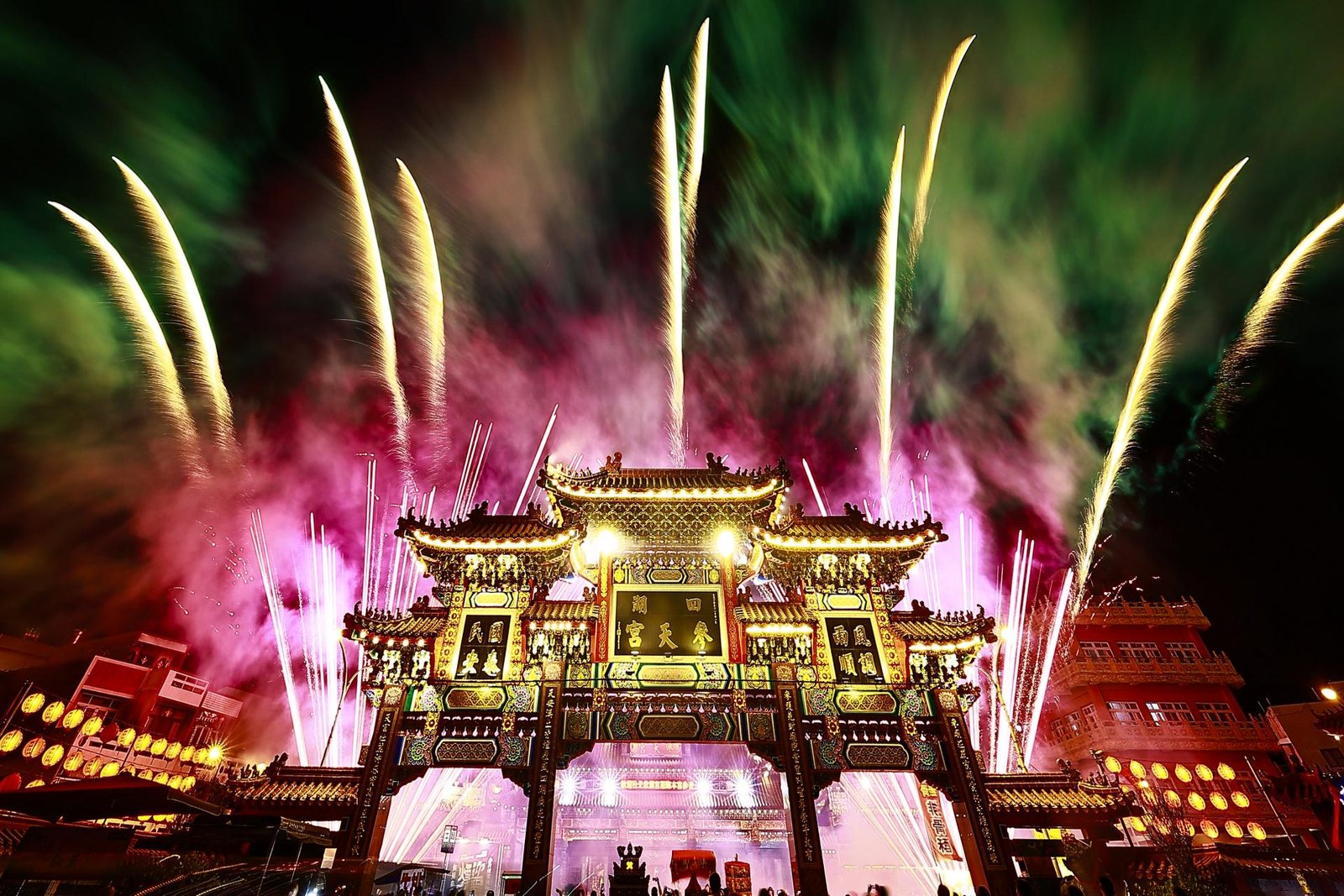 European Photography Awards Winner - Fireworks on the beautiful archway