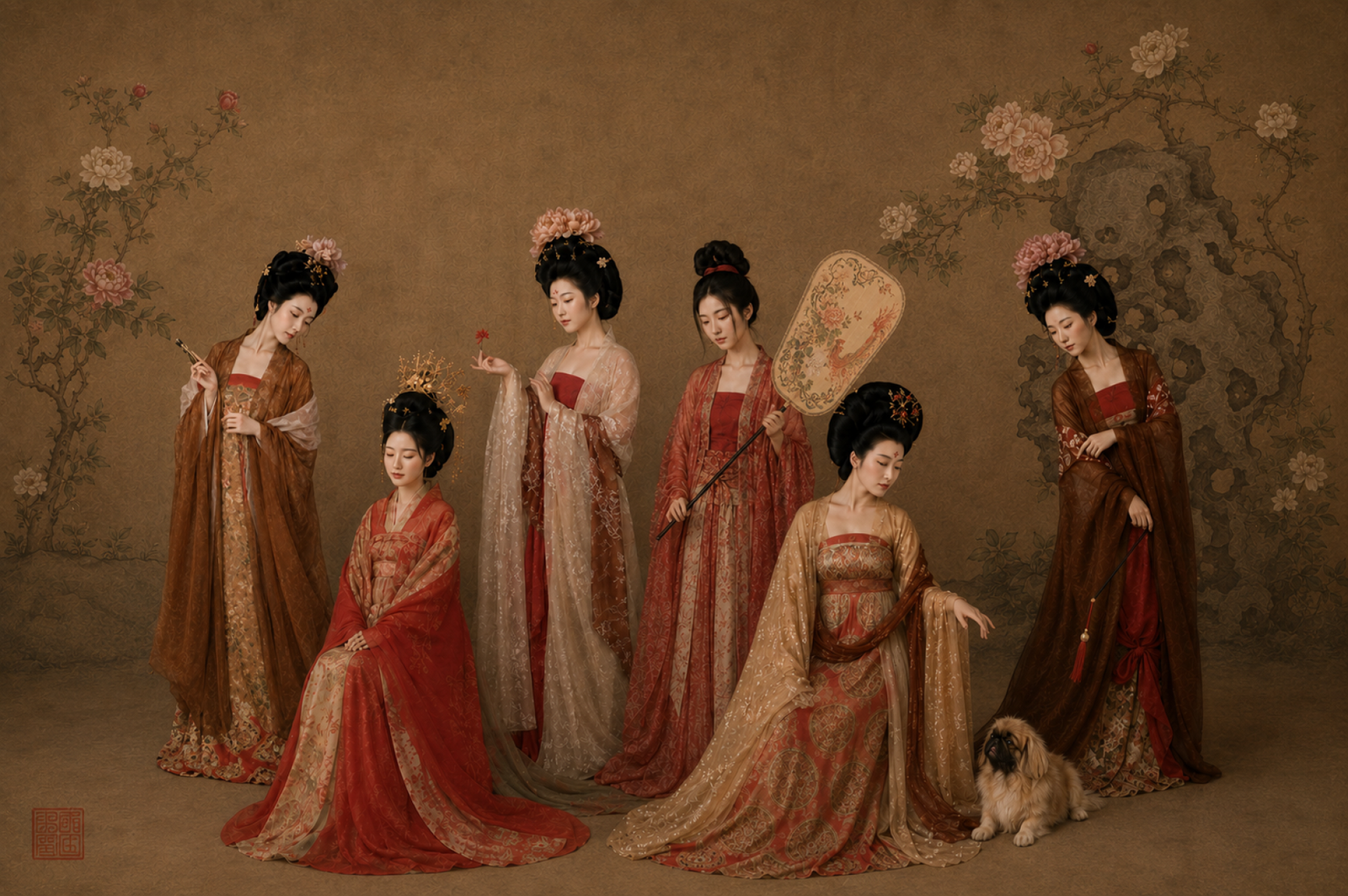 European Photography Awards Winner - Court Ladies Wearing Flowered Headdresses 簪花仕女圖     